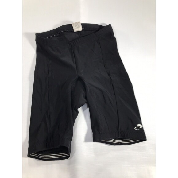 Bellwether Women’s Black  Padded Cycling Shorts Size Large Biker Short - Picture 1 of 3